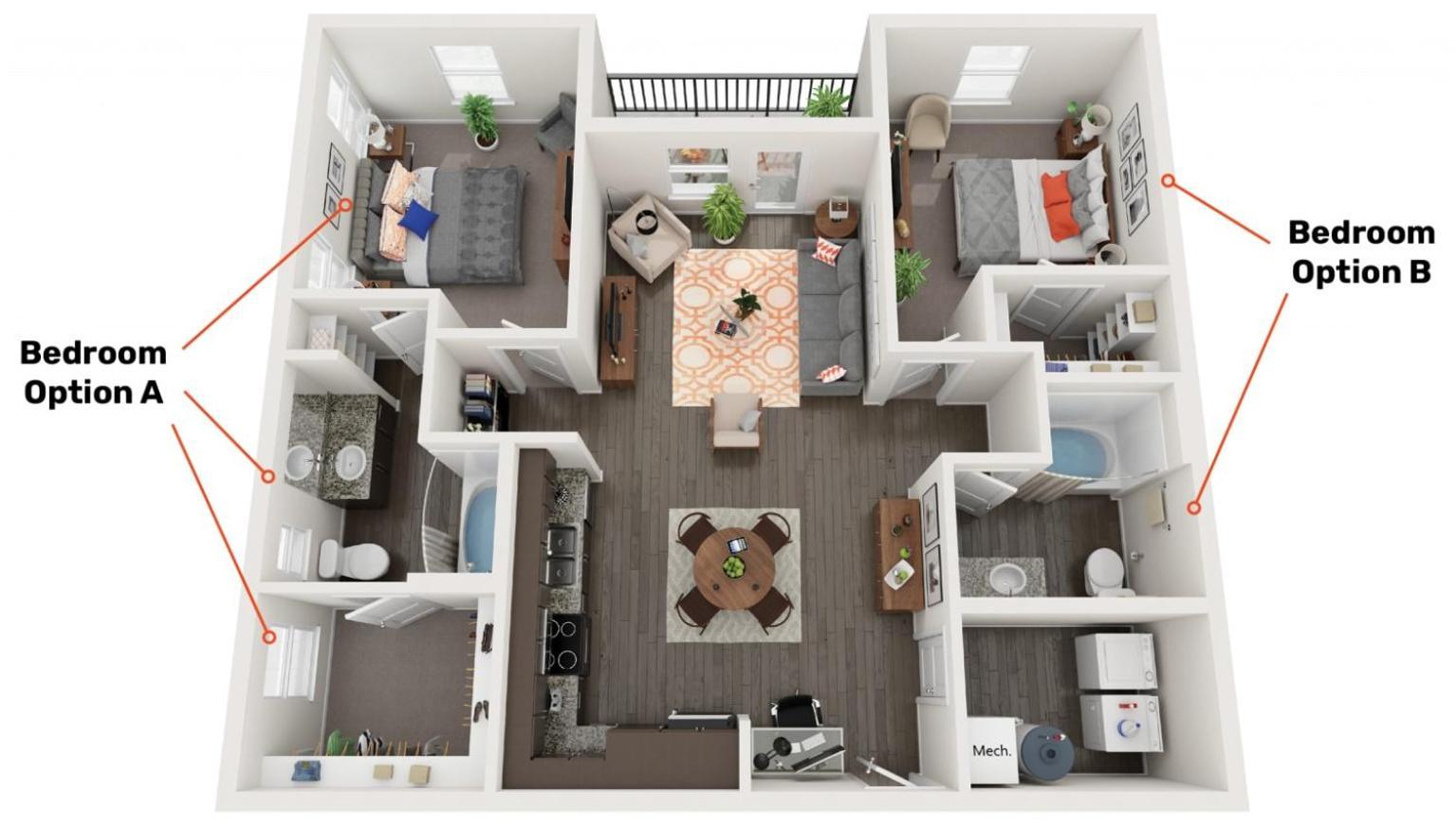 Grand Two Bedroom Two Bathroom Apartment With Balcony Gainesville Exterior photo